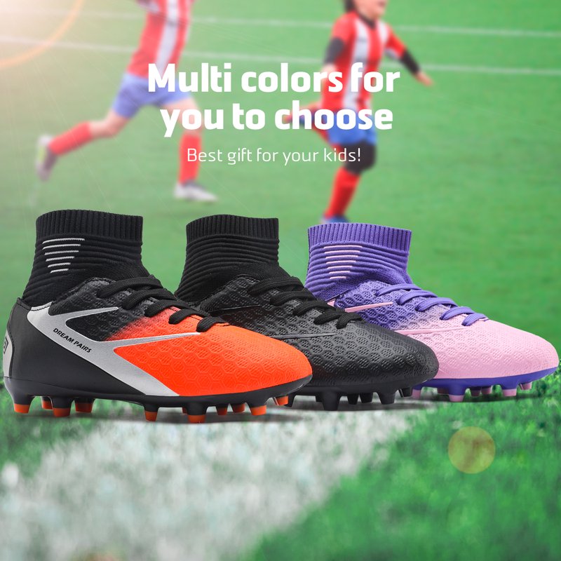 Dream Pairs Kids Soccer Cleats Shoes - Variation: 10 Toddler Purple/Pink