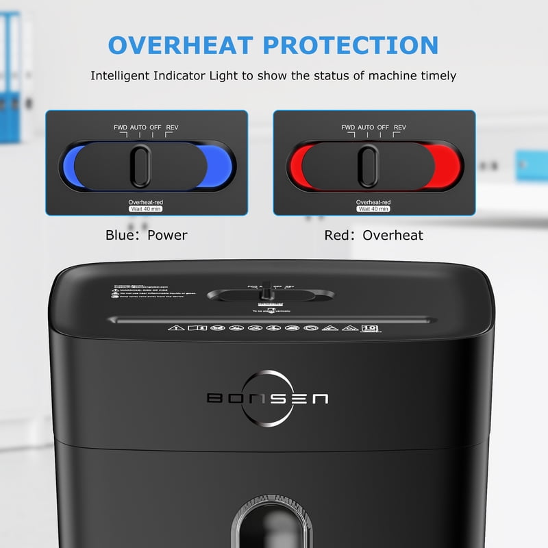 10-Sheet Cross Cut Paper Shredder with 4-Gallon Wastebasket for Home Office Security