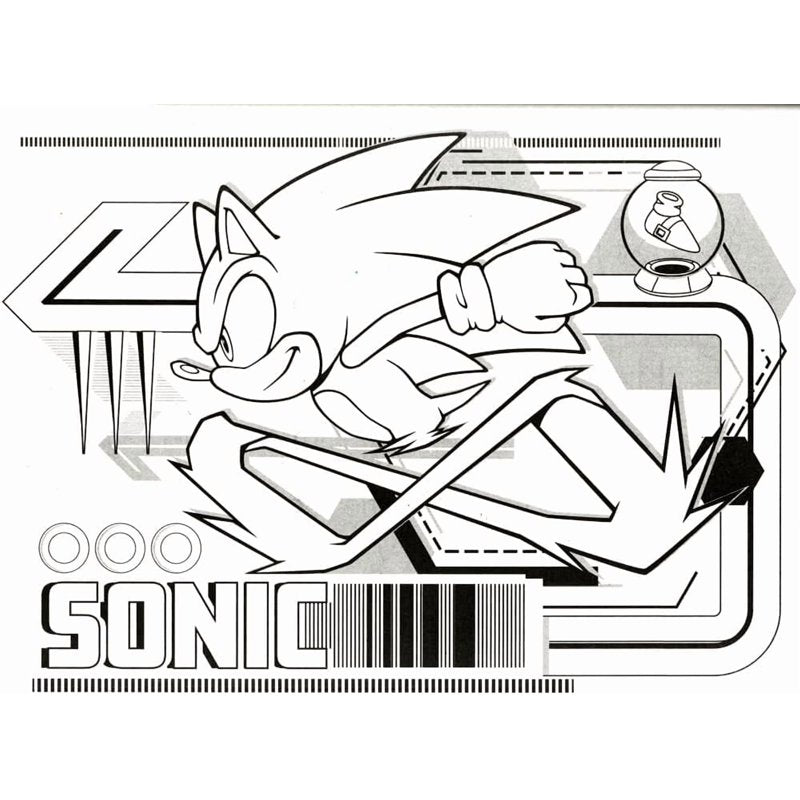 Sonic the Hedgehog Coloring Book - 80 Pages for Kids 3+