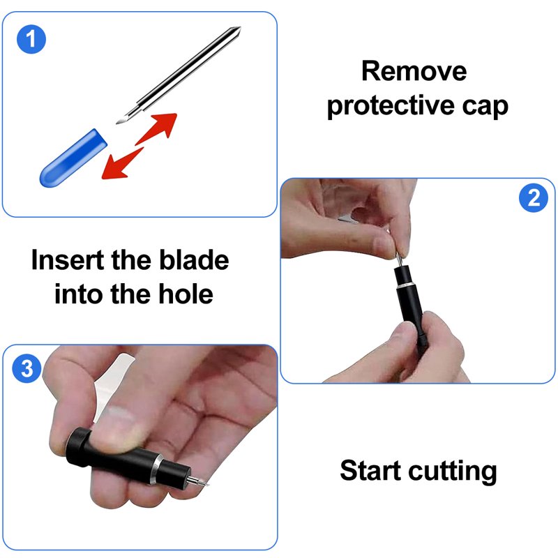 Deep Cut Blade with Housing for Cricut Machines - 2 Blades