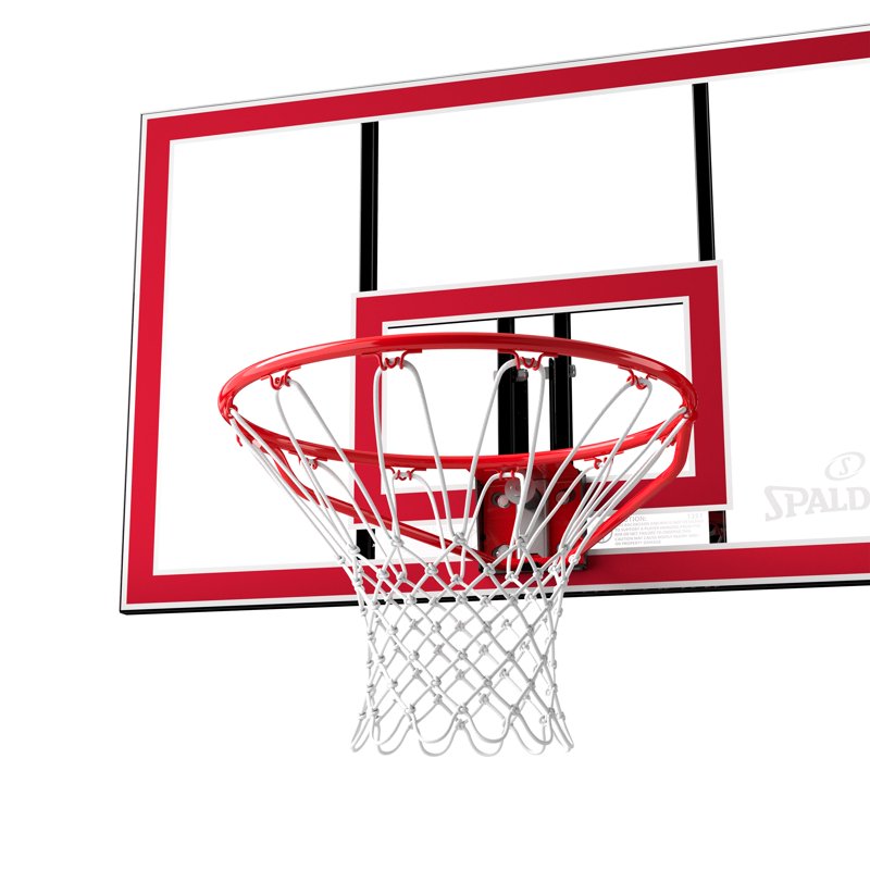 44-Inch Shatterproof Polycarbonate Basketball Backboard and Slam Jam Rim Combo