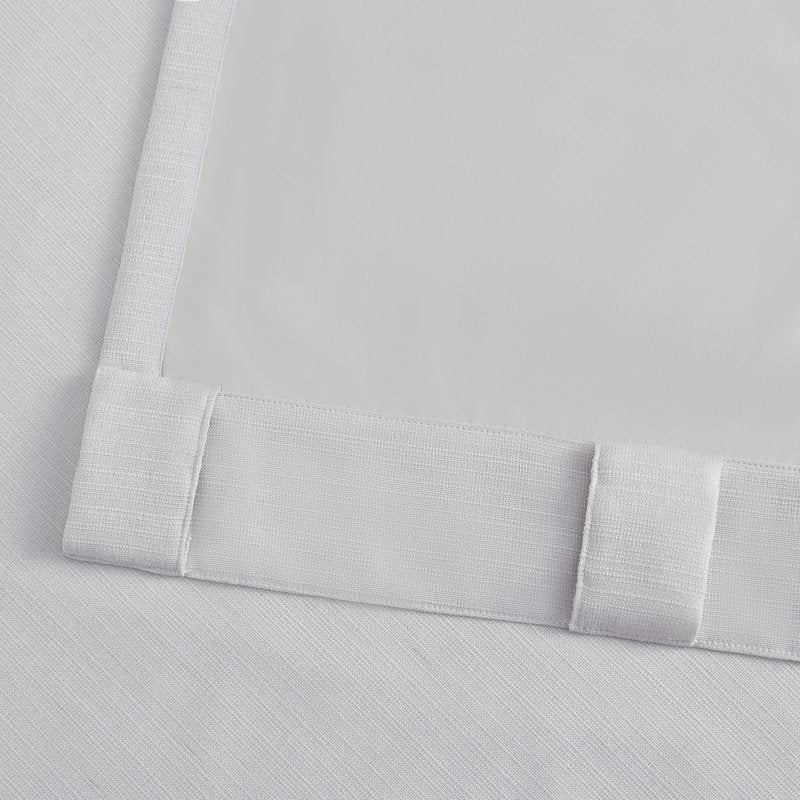Blackout Linen Curtain Set - 2 Panels, Full Light Blocking, Thermal Insulation