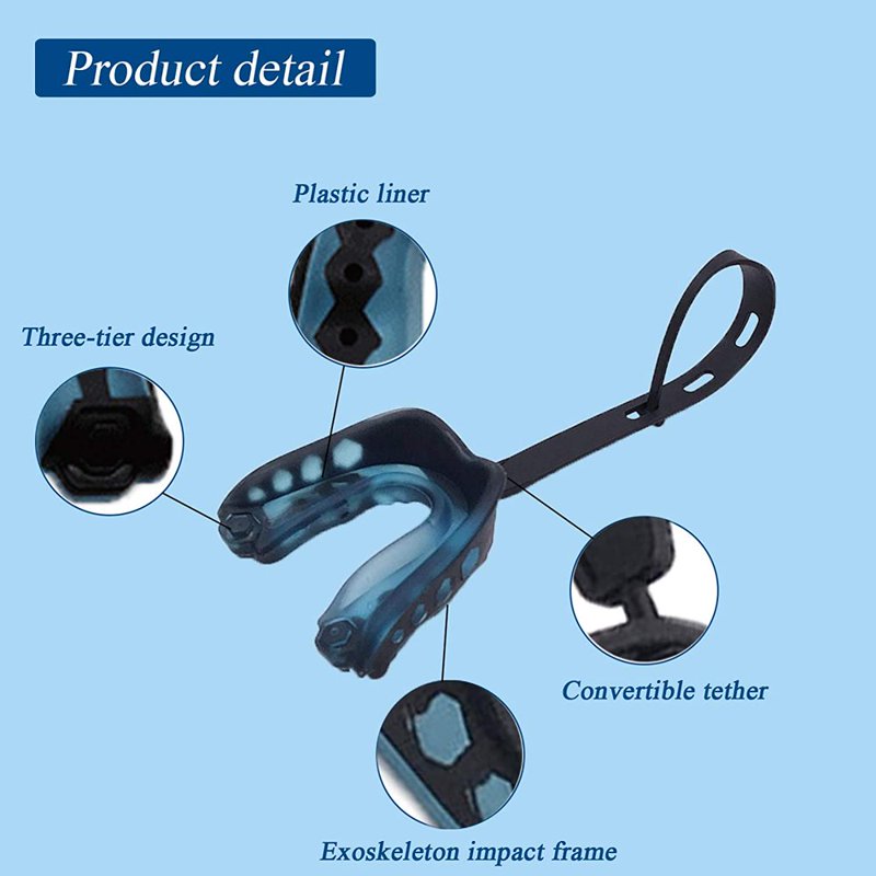 Moldable Sports Mouthguard for Braces - Football, Hockey, Basketball, & More, 2 Pieces