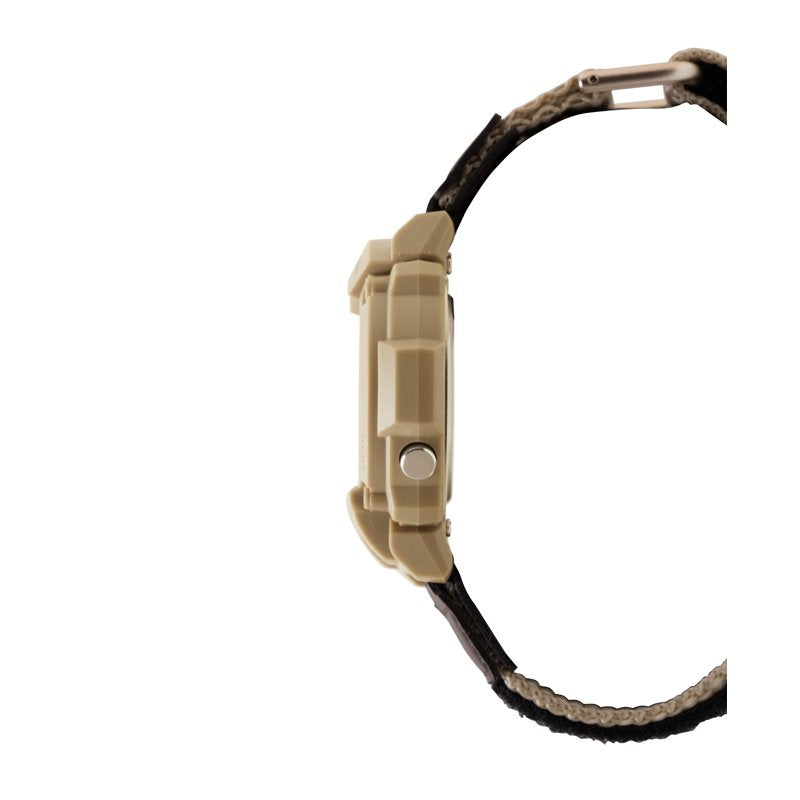 Men's Digital Watch with Cloth Band Waterproof LED Backlight