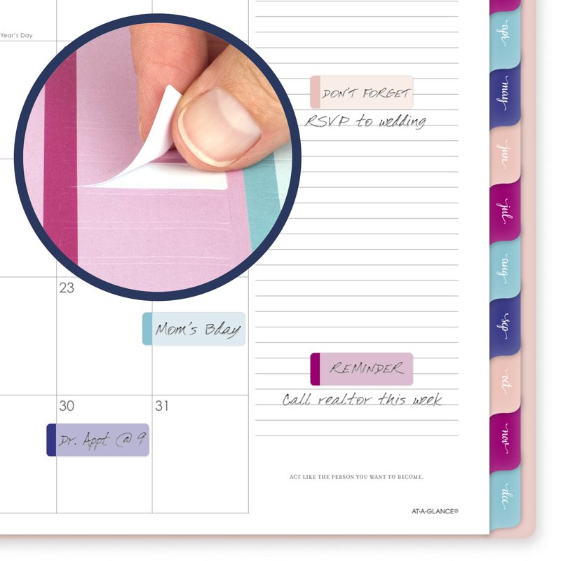 Weekly Monthly Planner Sunset Coral 7x8 Medium 2026