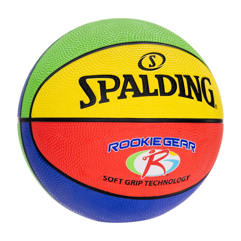 Youth Indoor Outdoor Basketball 27.5 Inch Soft Grip Multi Color Kids Sport Equipment