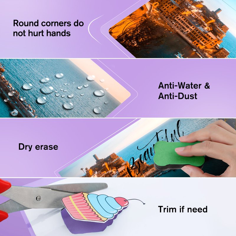 100-Pack 5 Mil Thermal Laminating Sheets for Photos & Documents 5x7 Inch