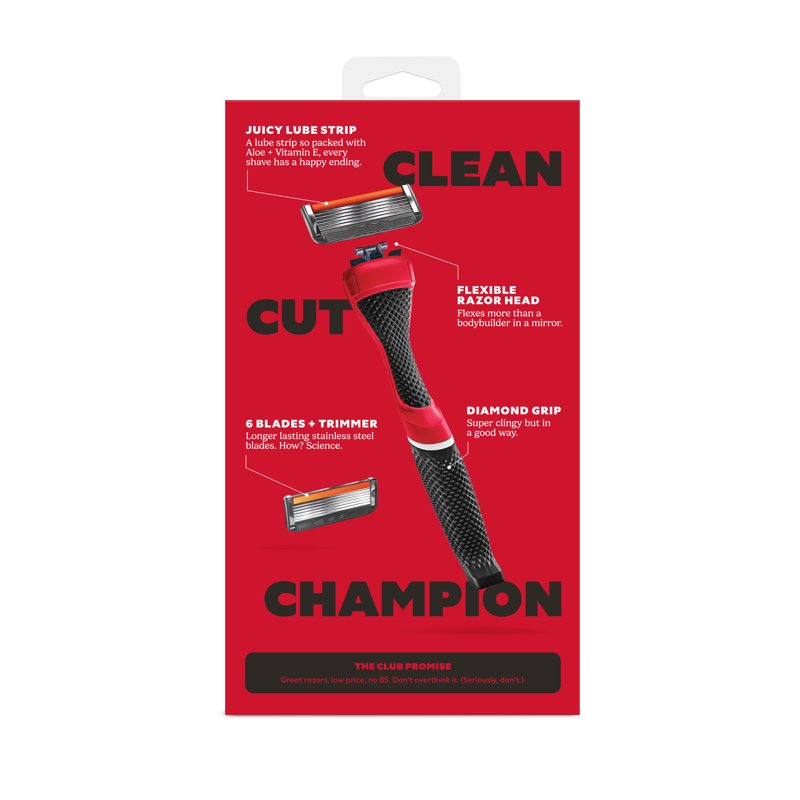 College Shaving Set with 6-Blade Razor & Team Colors - Limited Edition