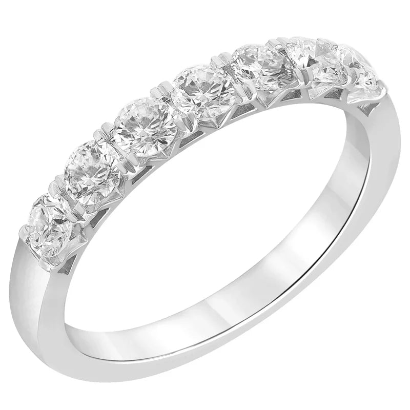 1 Ct. Lab-Grown Diamond Band in Sterling Silver for Women Size 6