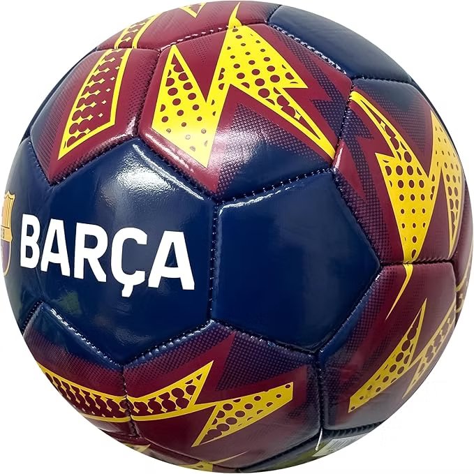 Barcelona Official Style Soccer Ball Size 4 Navy/Yellow