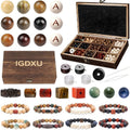 Wooden Beads Bracelet Making Kit for DIY Jewelry - 349 Pieces Natural & Letter Beads