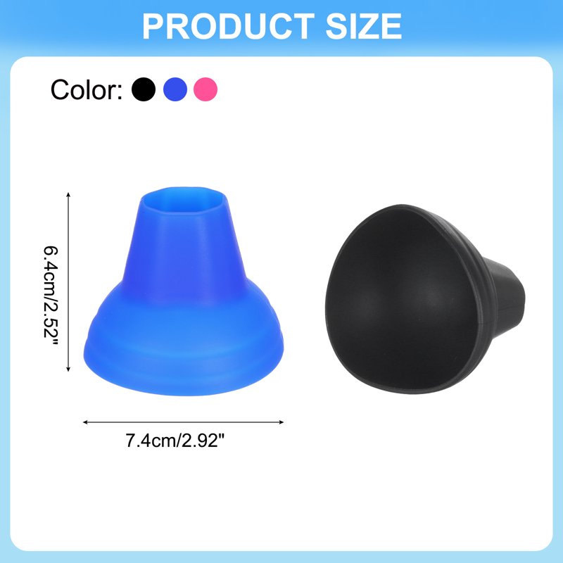 Pickleball Ball Retriever Set, Silicone Upper Suction Cup Grabber - 4 Pack