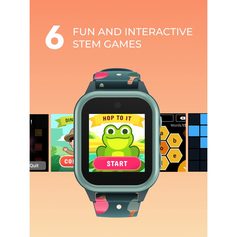 Kids Unisex Smartwatch with Camera, Audiobooks, and Games - Colorful Durable Wearable