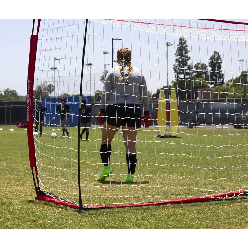PowerNet 12x6 ft Portable Soccer Goal with Collapsible Steel Base & Storage Bag