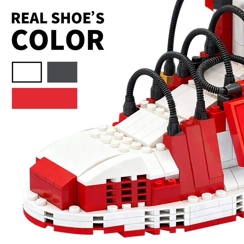 Basketball Shoe Building Blocks Set - Mini Bricks Collectible Toy for Kids & Adults