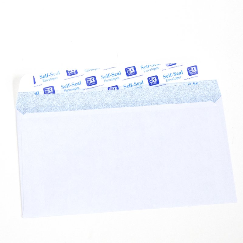 Business Envelopes Pack of 24 - Secure Peel & Seal Windowless White 55 Count