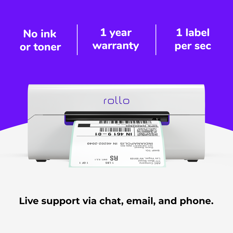 Wireless Thermal Label Printer for Shipping - 4x6 Wi-Fi Printer, AirPrint Compatible