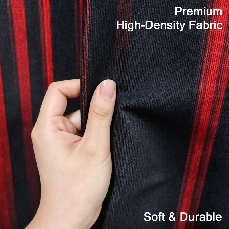 Gothic Dark Anime Ombre Curtains - 52x84 Inch Window Drapes for Gaming Bedrooms