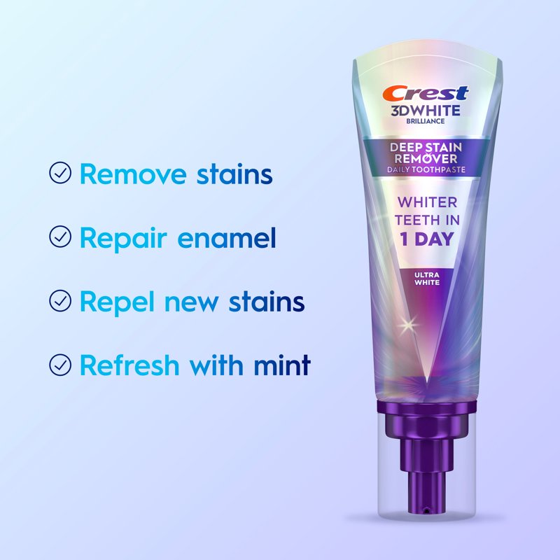 Whitening Toothpaste for Deep Stain Removal - 3.1oz 2-Pack