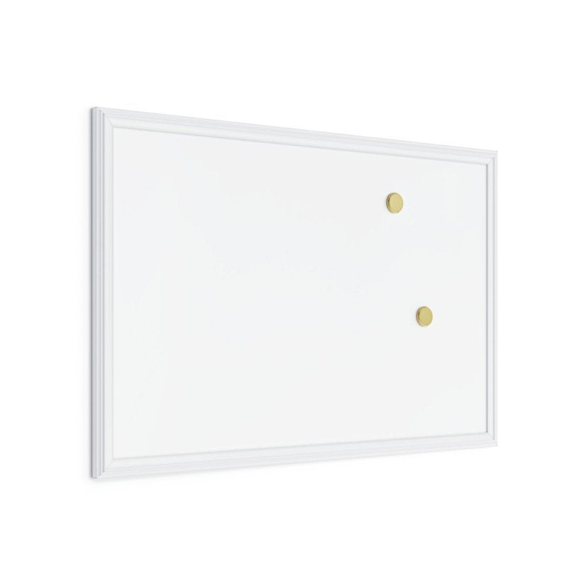 Magnetic Dry Erase Board 20x30 in. with White Decor Frame for Office & Home