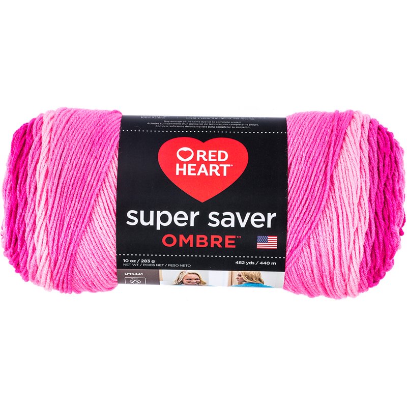 Ombre Yarn Multipack - 2 Balls of 100% Acrylic Knitting & Crocheting Yarn