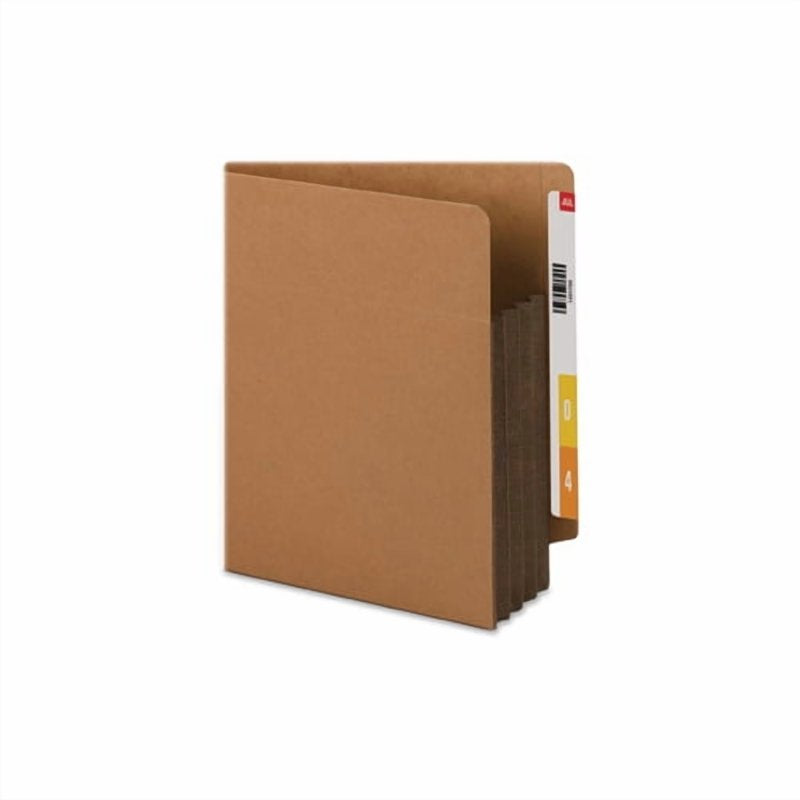 Reinforced Legal File Pocket with Straight End Tab 3.5 Inch Expansion - Redrope