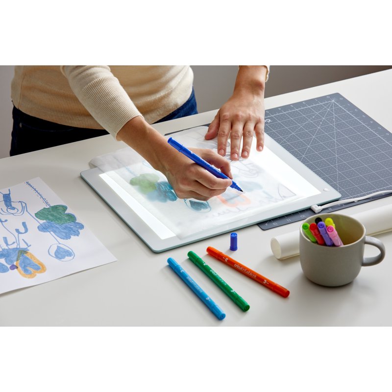 LED Light Pad for Crafts and Tracing, Adjustable Brightness, 29.2 x 22.8 cm
