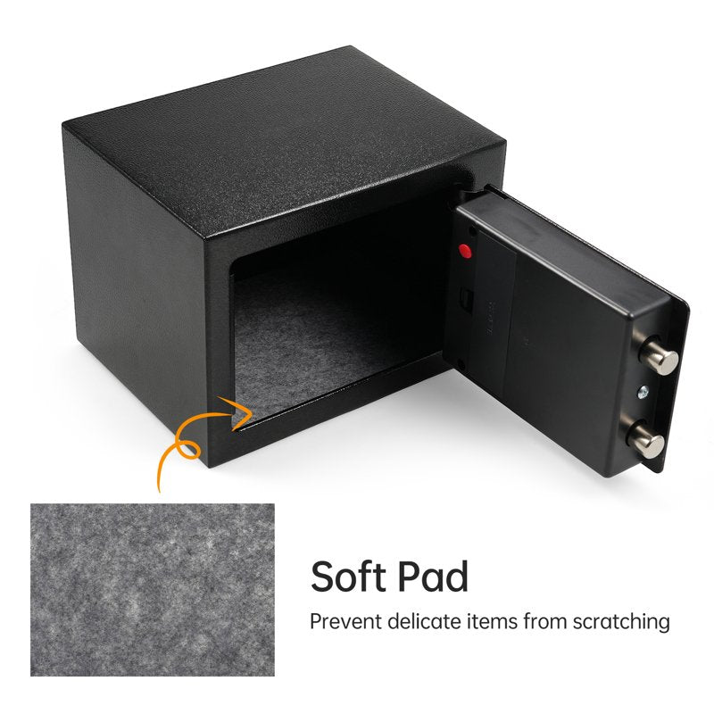 Fireproof Waterproof Security Safe with Keypad & Spare Keys - Compact Home Safe