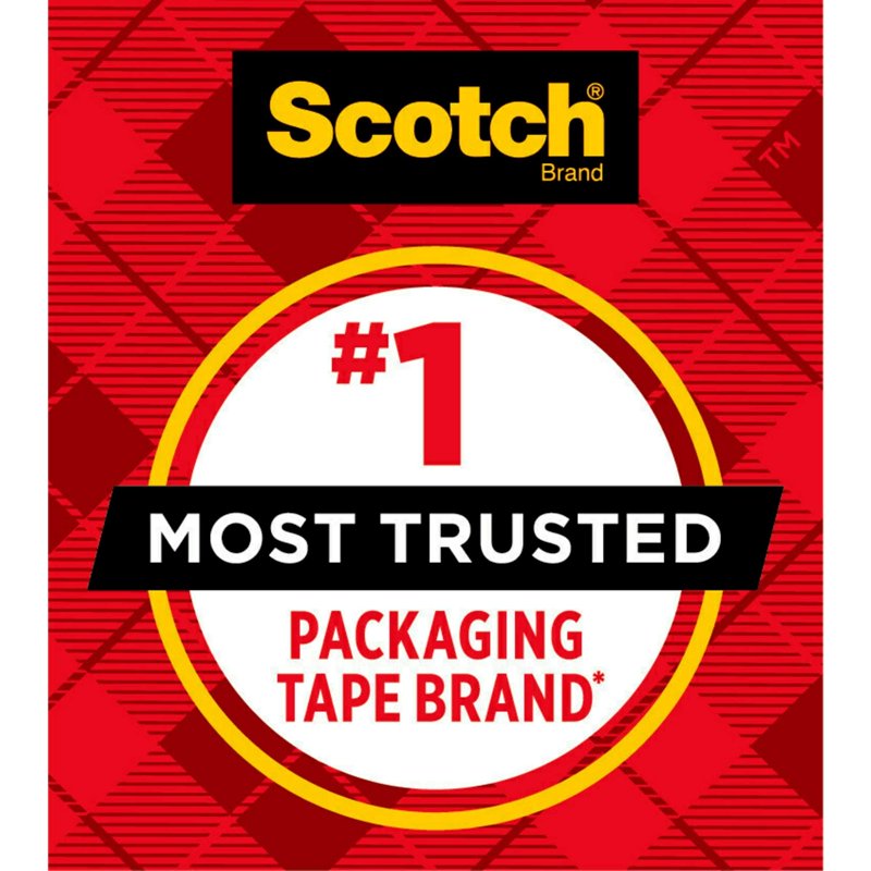 Heavy Duty Shipping Packing Tape - 1 7/8 x 43 7/10 Yd. Pack of 6