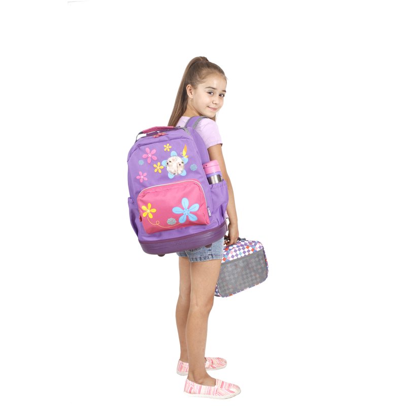 Kids Rolling Backpack with Character Design 16-Inch School & Travel Bag