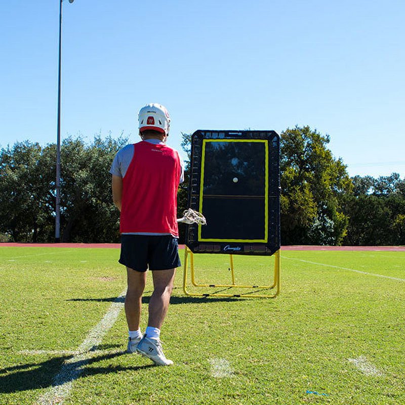 Lacrosse Rebounder Net Set - 6' x 4' Ball Return Bounce Back Training Aid
