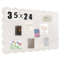 Foldable Felt Bulletin Board 35x24 Self-Adhesive Wall Display for Photos Notes