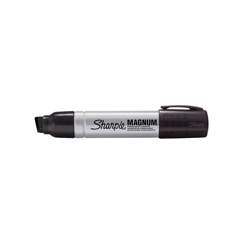 Permanent Markers with Chisel Tip - Set of 72, Silver Barrel, Black Ink