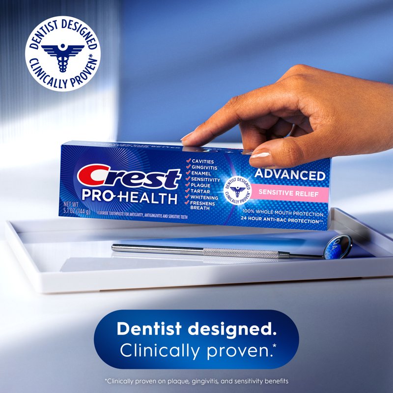 2 Pack Sensitive Relief Toothpaste with Fluoride - 5.1oz