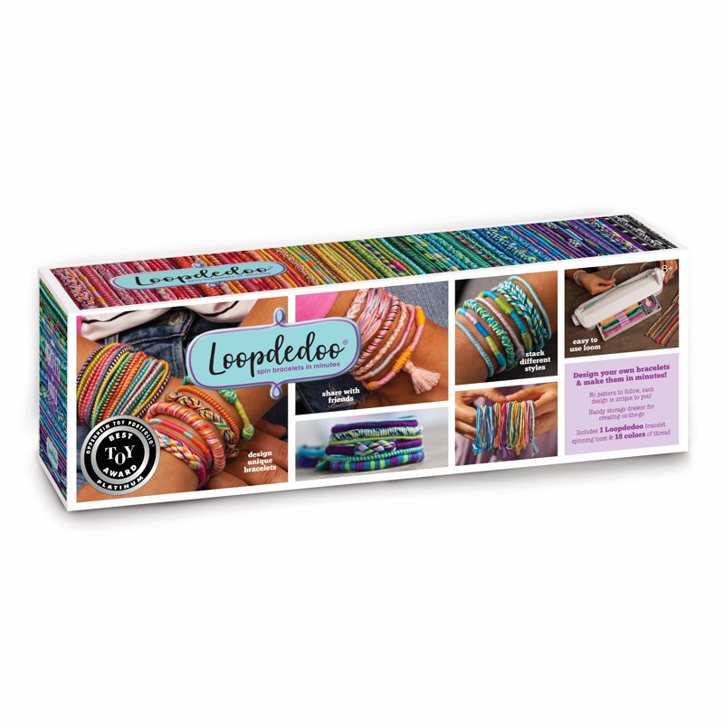 Kids DIY Friendship Bracelet Kit with Spinning Loom - Creative Jewelry Making for Ages 8+