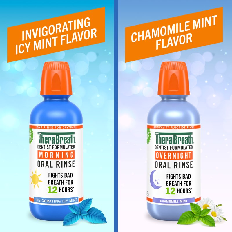 Multipack Mouthwash Bundle - AM & PM Oral Rinses with Long-Lasting Fresh Breath