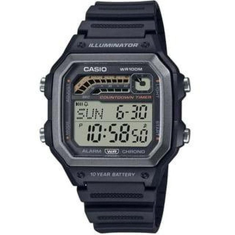 Digital Sports Timer Watch for Men Water-Resistant with Stopwatch & Alarm