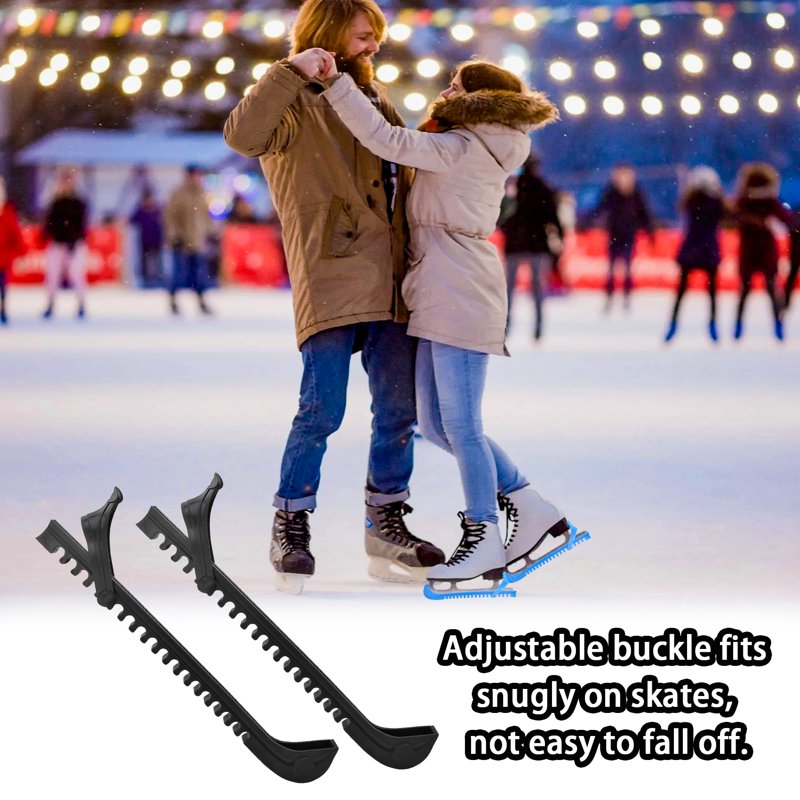 Adjustable Ice Skate Blade Guards Set - Protects Hockey & Figure Skates