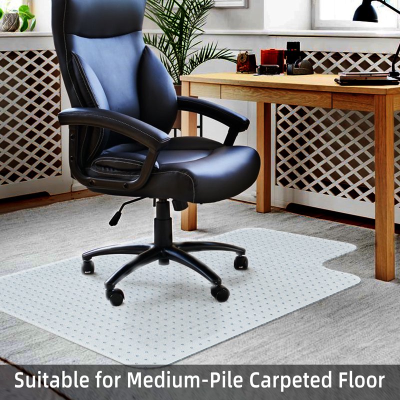 GPED 36" x 48" Office Chair Mat for Carpet - Studded, Non-Slip Carpet Protector