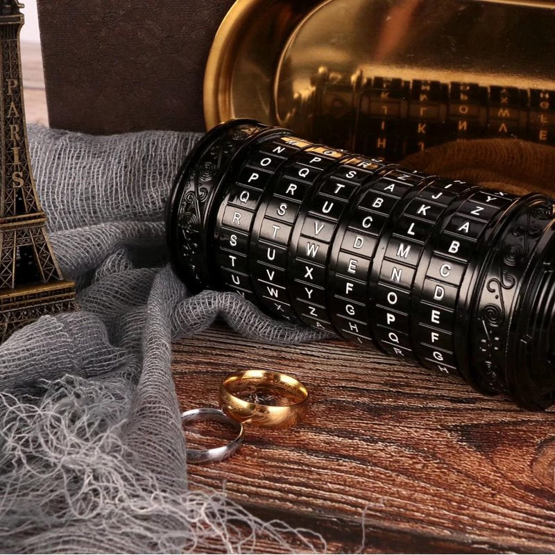 Cryptic Puzzle Lock Box with Hidden Compartments - Romantic Gift, Multiple Colors