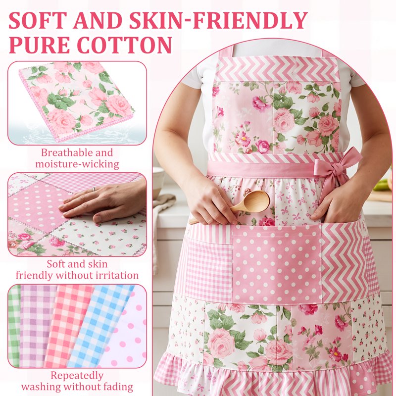 168-Piece Quilting Cotton Fabric Squares Pack 5x5 Inches for Sewing & Patchwork