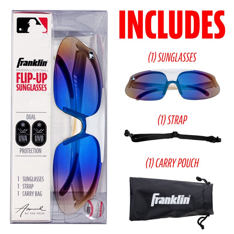 Kids and Adults Baseball Sunglasses with Flip Up UV Protection