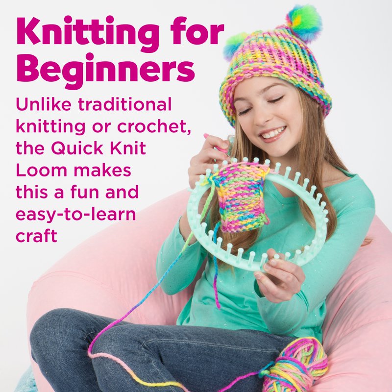 Kids Loom Knitting Kit - Create Colorful Hats & Cozy Accessories