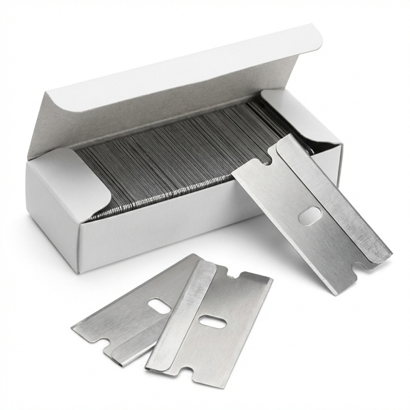 High Carbon Steel Razor Blades 100-Pack for Paint, Glass & Surface Scraping