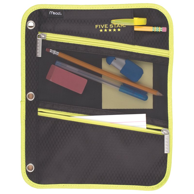 Durable Mesh Pencil Case - Multi-Color Zipper Organizer for School Supplies
