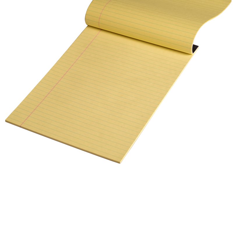 Legal Pads 8.5 x 11.75 Inches Canary Yellow Paper 50 Sheets Pack of 12