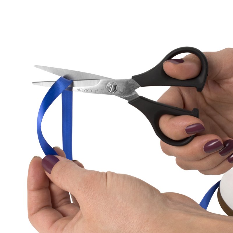 Multipurpose Scissors Set - 8 Inch Bent & 5 Inch Straight Stainless Steel, All-Purpose for Sewing, Office & Crafts, 2 Pieces