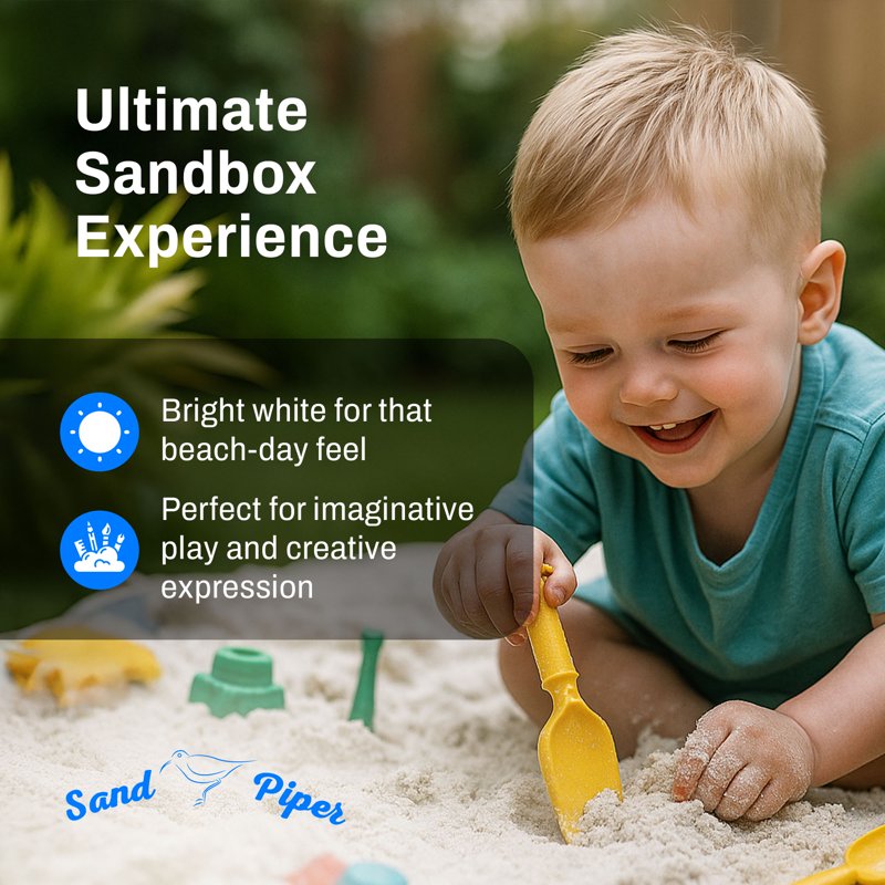 Kids Play Sand 50 Lbs for Sandbox Crafts & Sensory Play - 5 Pack