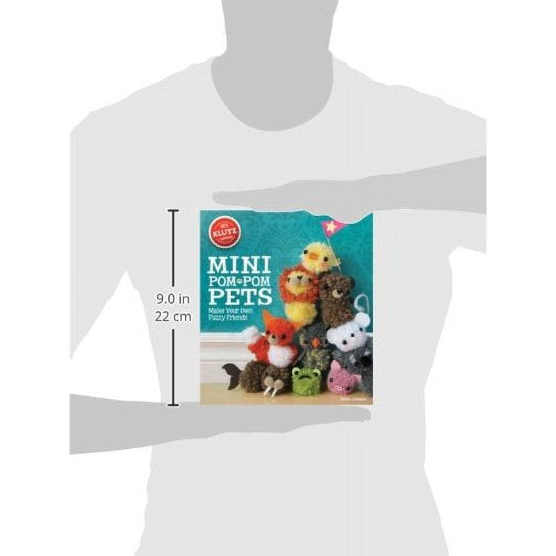 Mini Pom-Pom Craft Kit for Making Fuzzy Pet Friends, Over 20 Styles