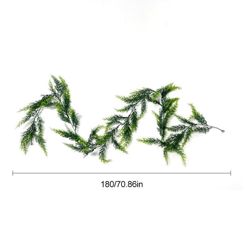 Artificial Pine Garland for Holiday Decor, 70.9 Inch Greenery Swag for Christmas and Winter Seasonal Decorations